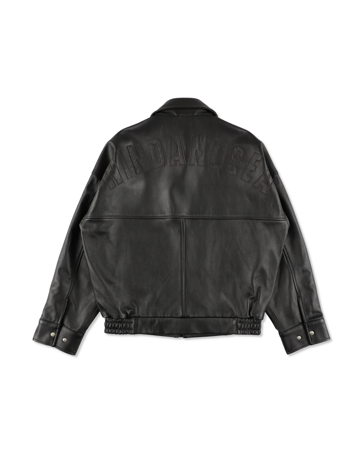 Lettered Leather Jacket