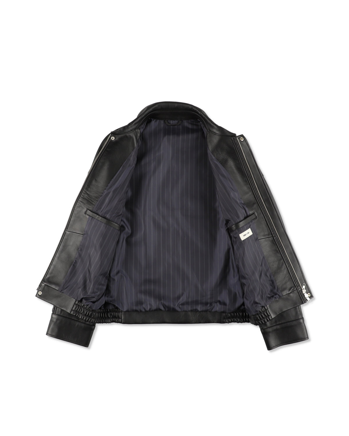 Lettered Leather Jacket