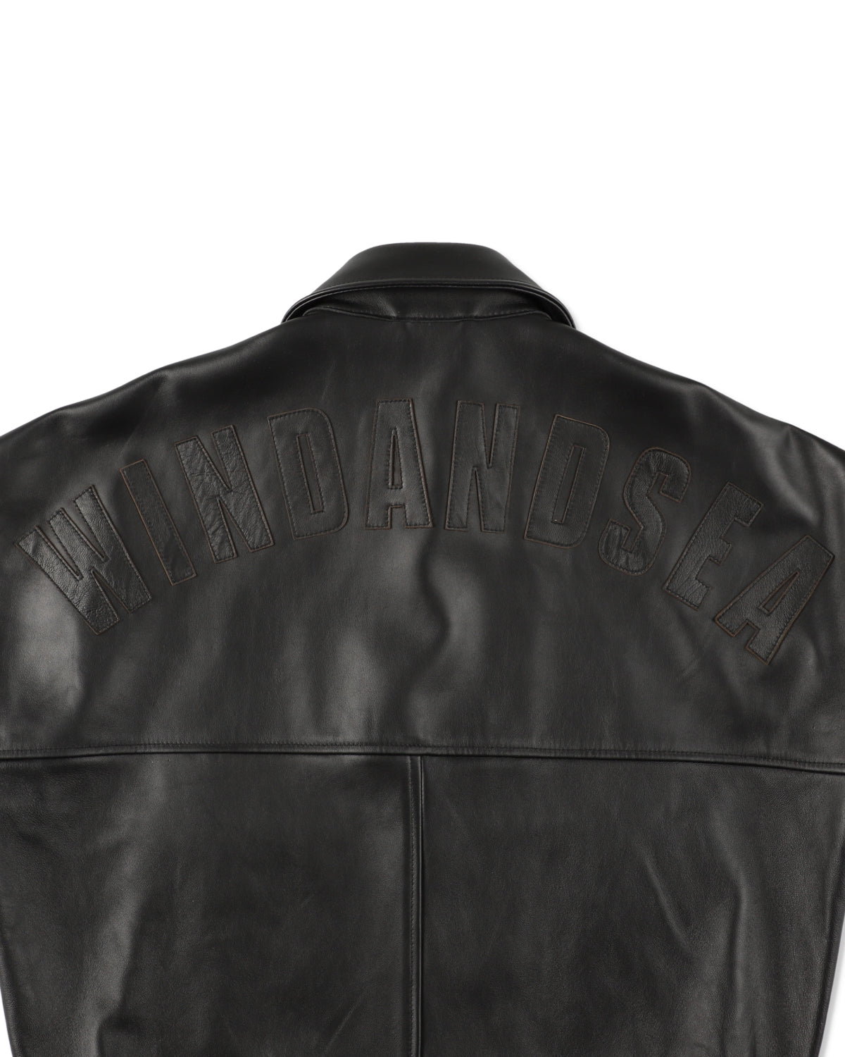Lettered Leather Jacket – WIND AND SEA