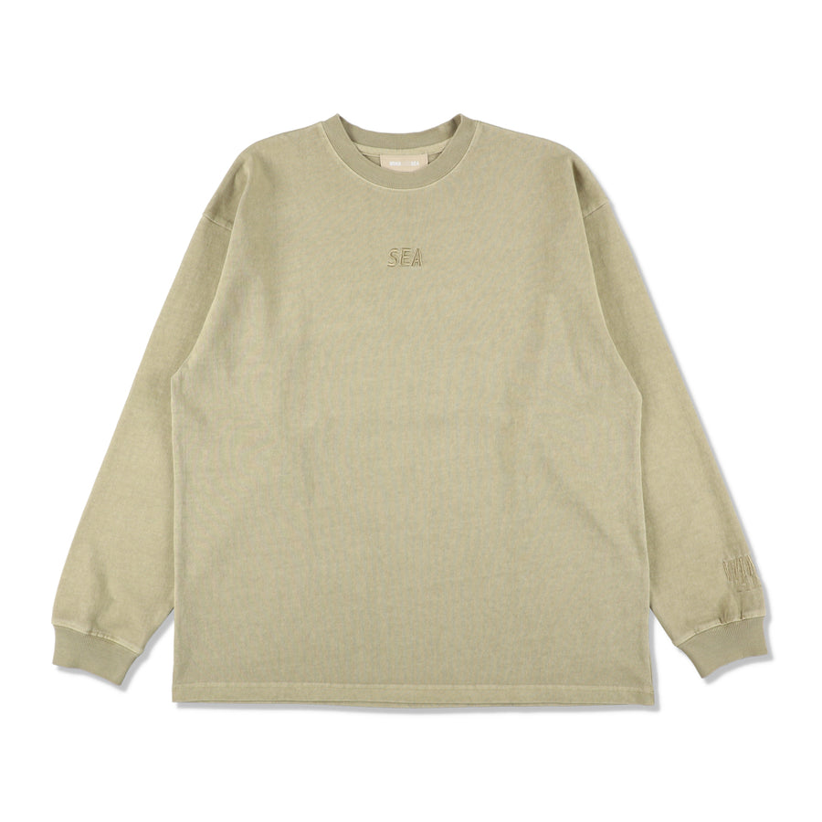 SEA PIGMENT L/S TEE / BEIGE