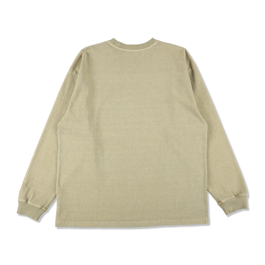 SEA PIGMENT L/S TEE / BEIGE