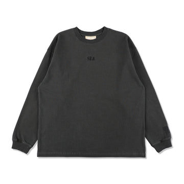 SEA PIGMENT L/S TEE / BLACK