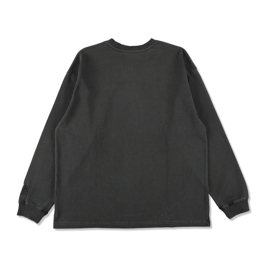 SEA PIGMENT L/S TEE / BLACK