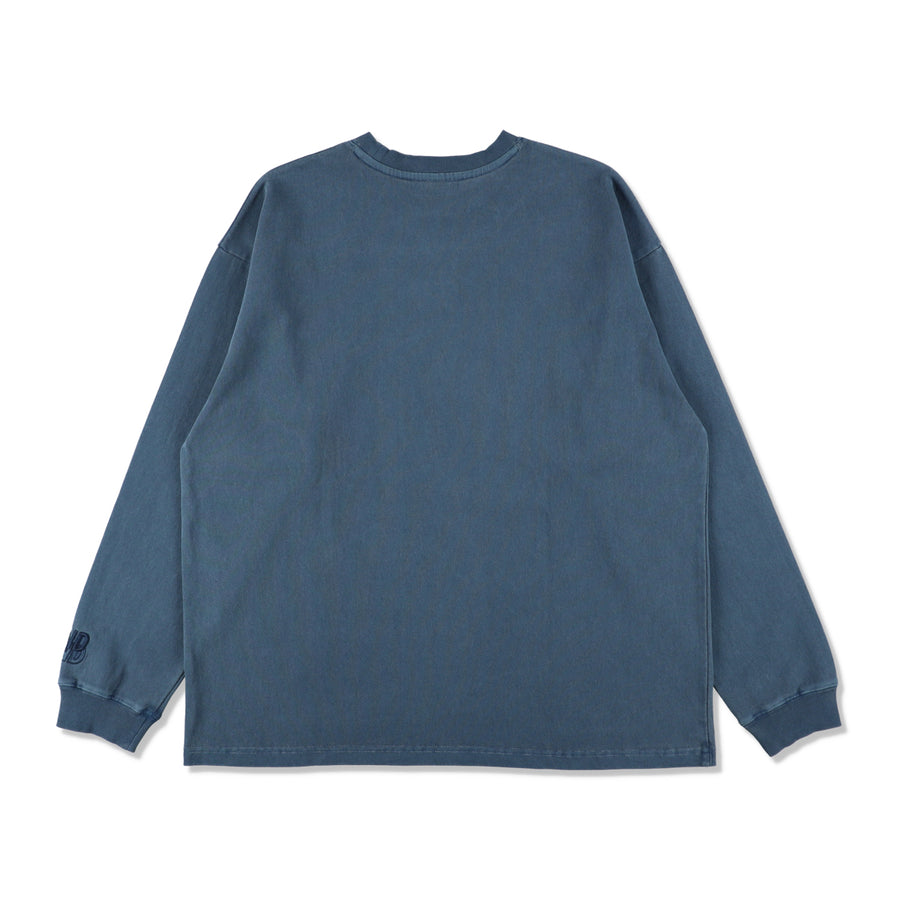 SEA PIGMENT L/S TEE / BLUE