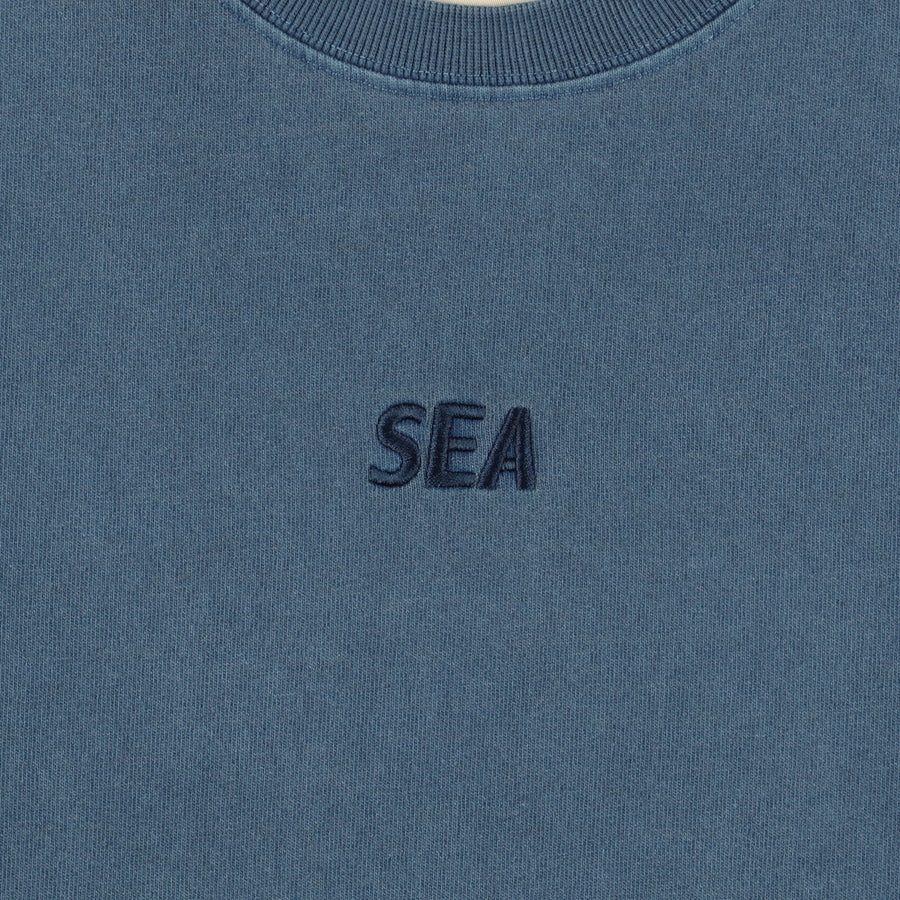 SEA PIGMENT L/S TEE / BLUE