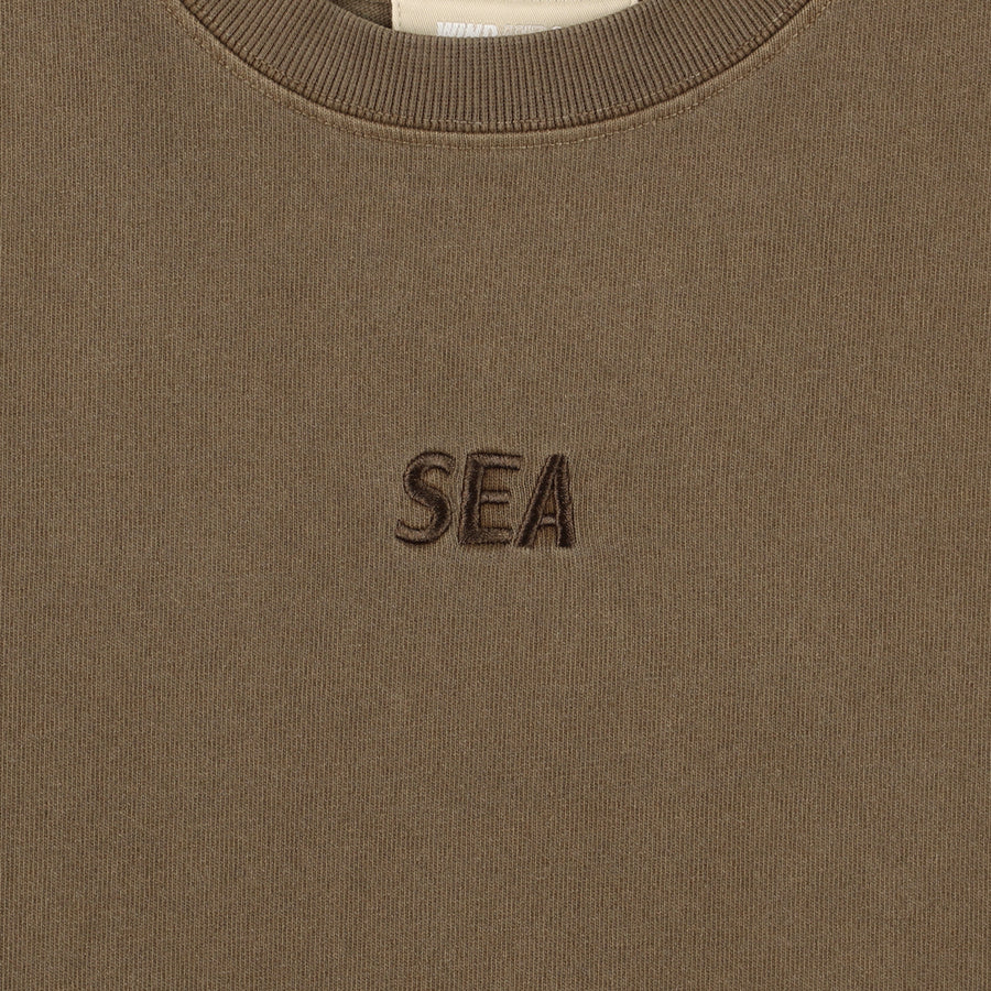 SEA PIGMENT L/S TEE / BROWN