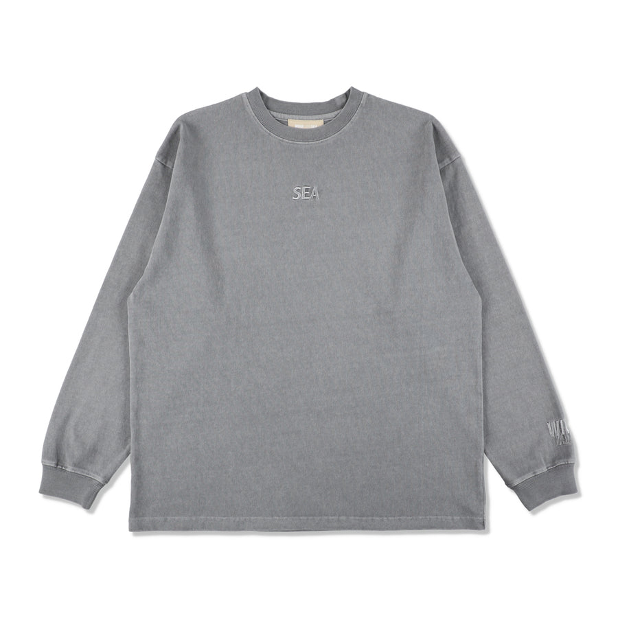 SEA PIGMENT L/S TEE / GRAY