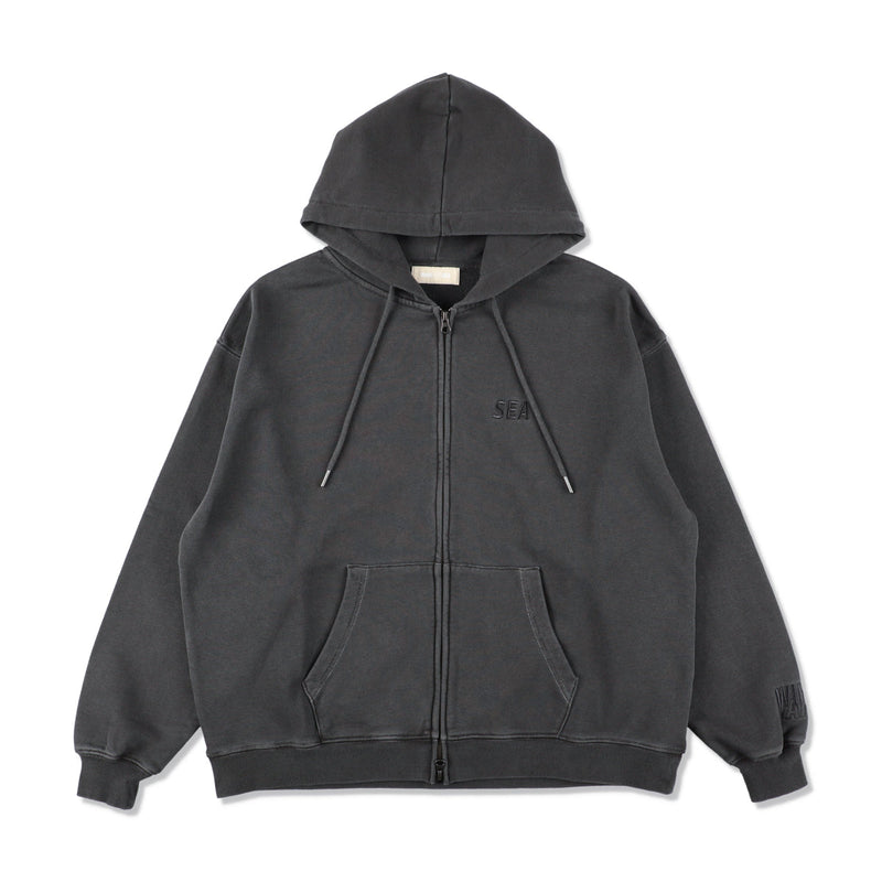 SEA PIGMENT ZIP UP SWEATSHIRT