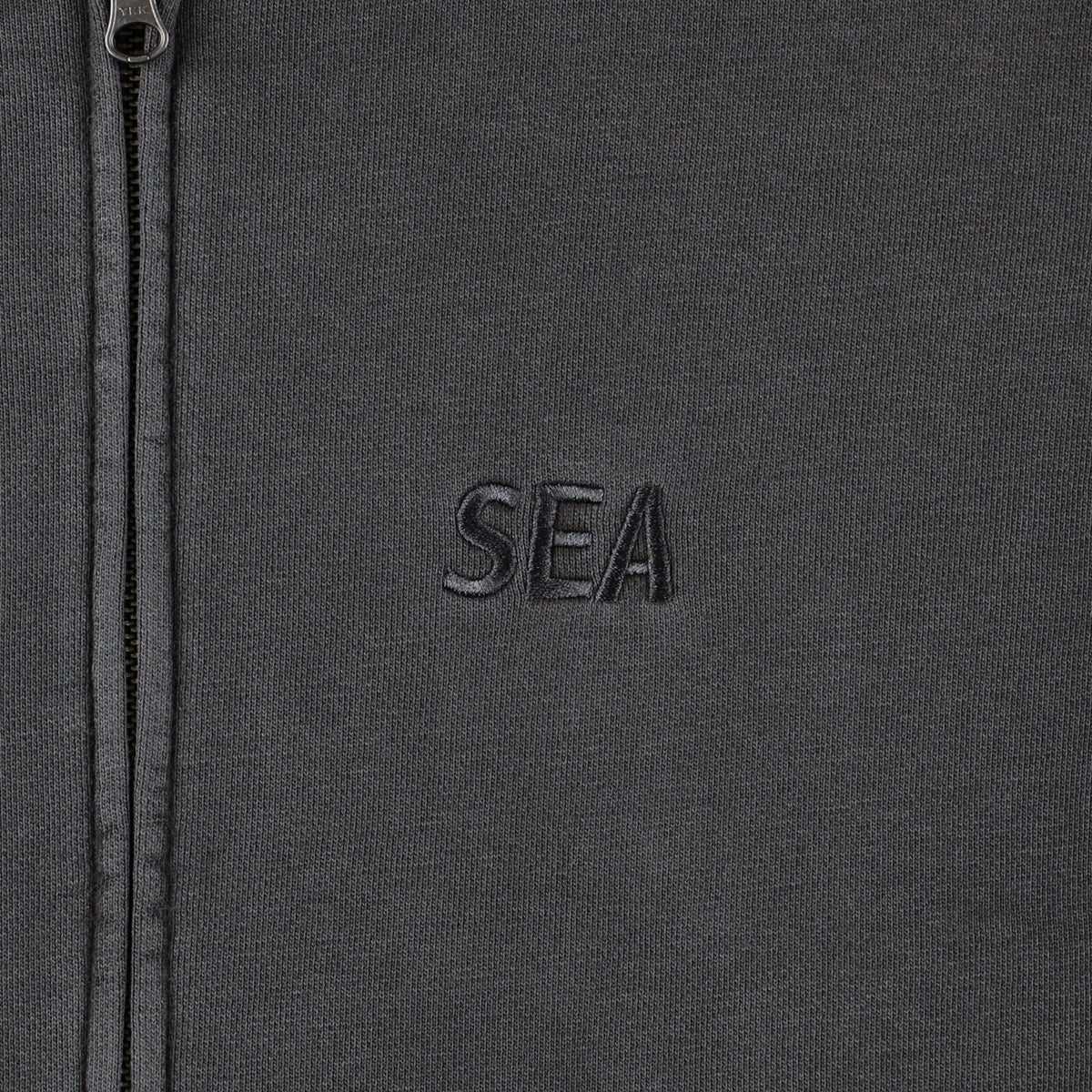 SEA PIGMENT ZIP UP SWEATSHIRT