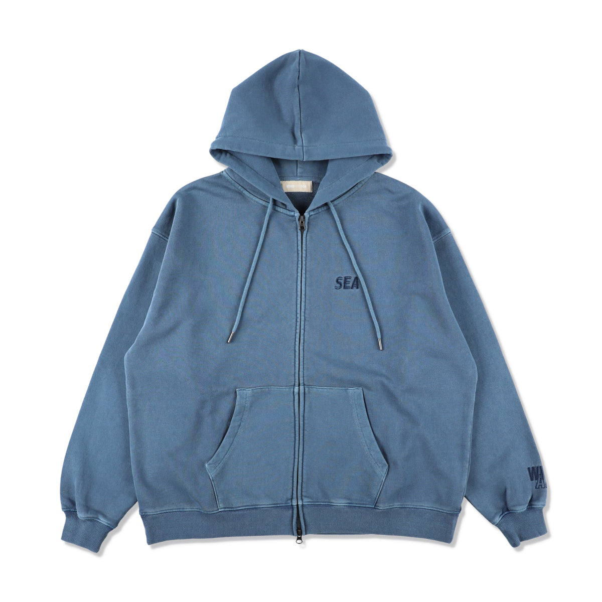 SEA PIGMENT ZIP UP SWEATSHIRT