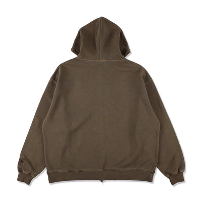 SEA PIGMENT ZIP UP SWEATSHIRT