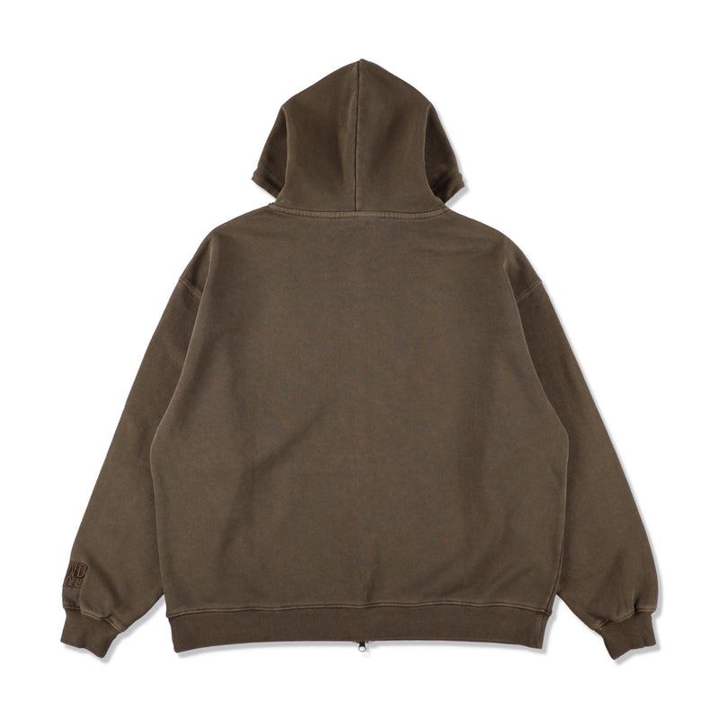 SEA PIGMENT ZIP UP SWEATSHIRT
