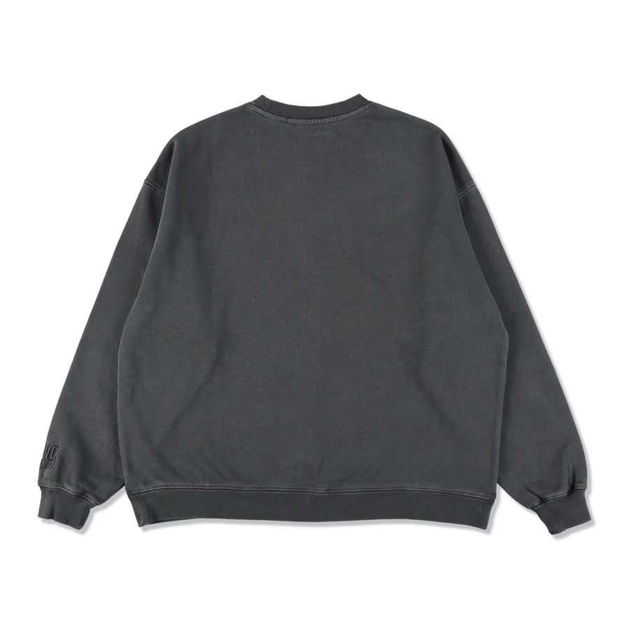 ESS PIGMENT CREWNECK SWEATSHIRT / BLACK