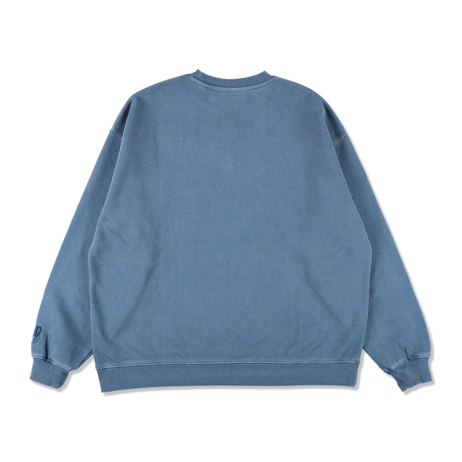 ESS PIGMENT CREWNECK SWEATSHIRT / BLUE