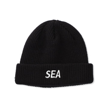 SEA LOGO KNIT CAP / BLACK