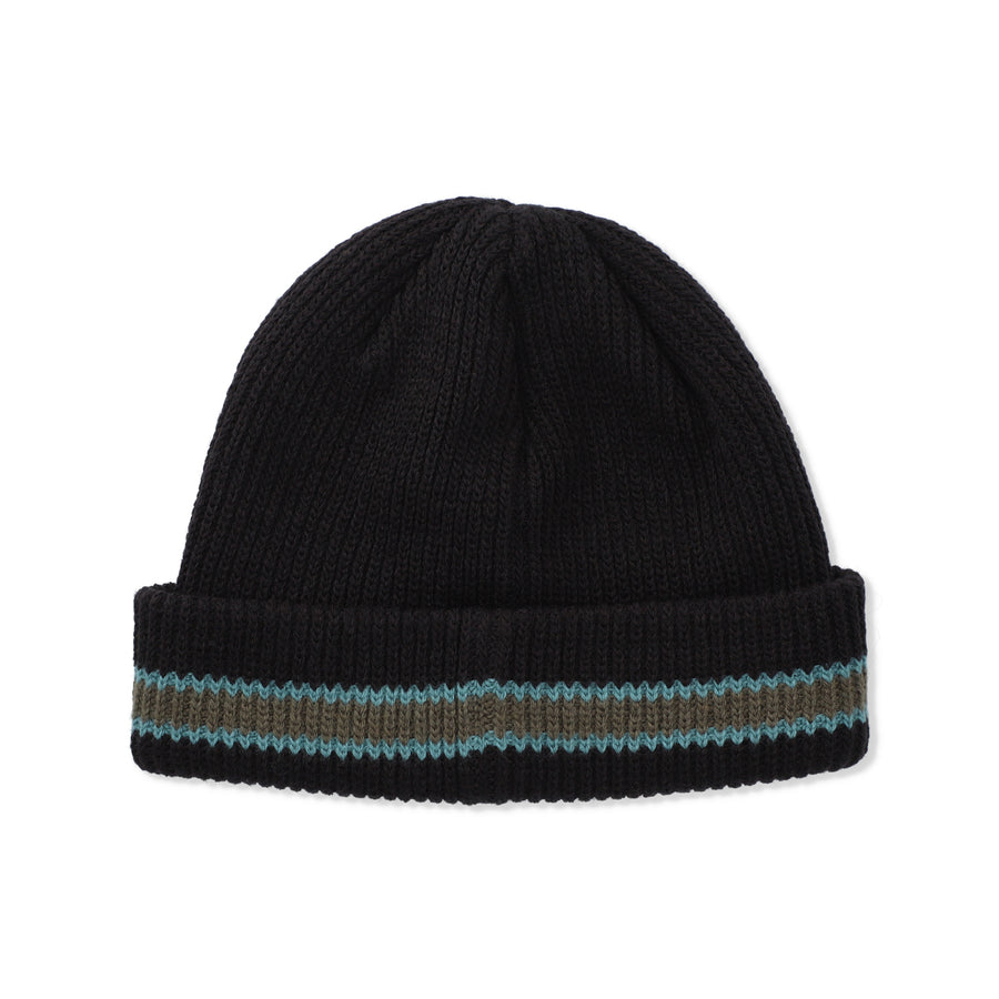 SEA LOGO LINE KNIT CAP / BLACK