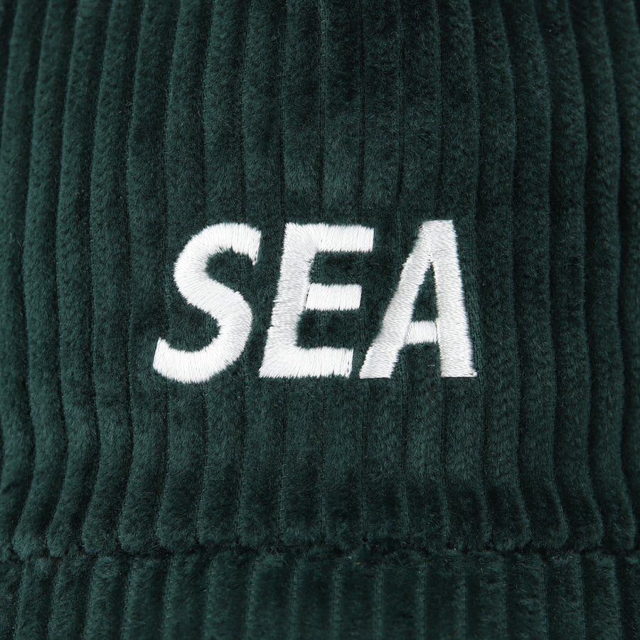 SEA LOGO CORDUROY CAP / GREEN