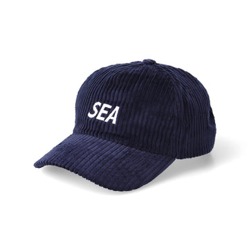 SEA LOGO CORDUROY CAP / NAVY