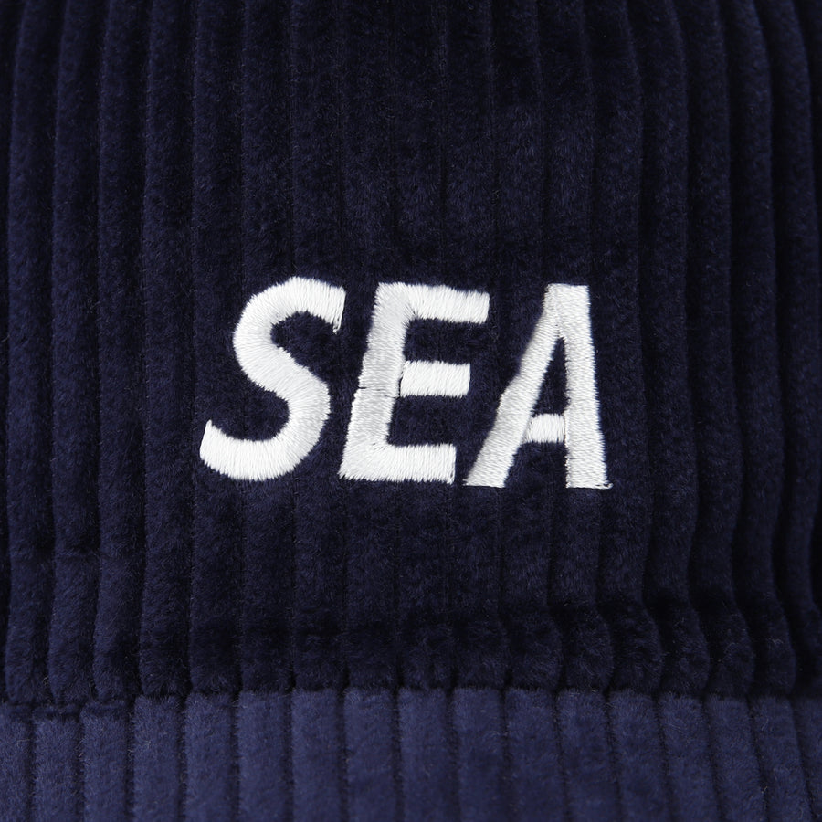 SEA LOGO CORDUROY CAP / NAVY