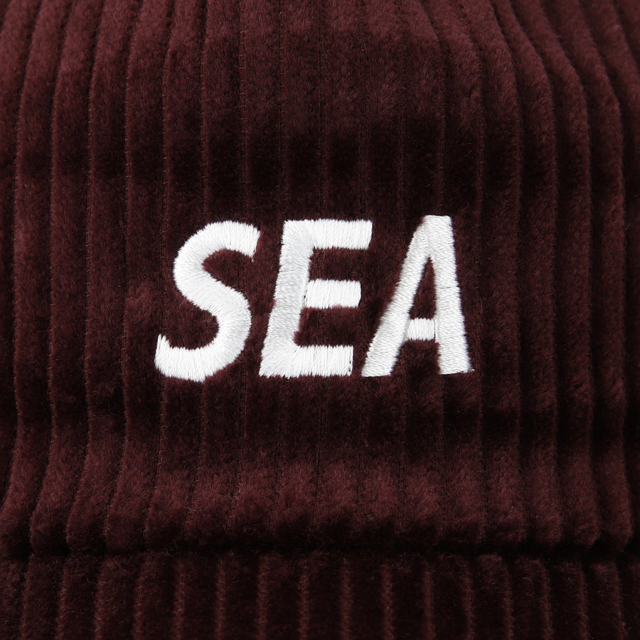 SEA LOGO CORDUROY CAP / WINE