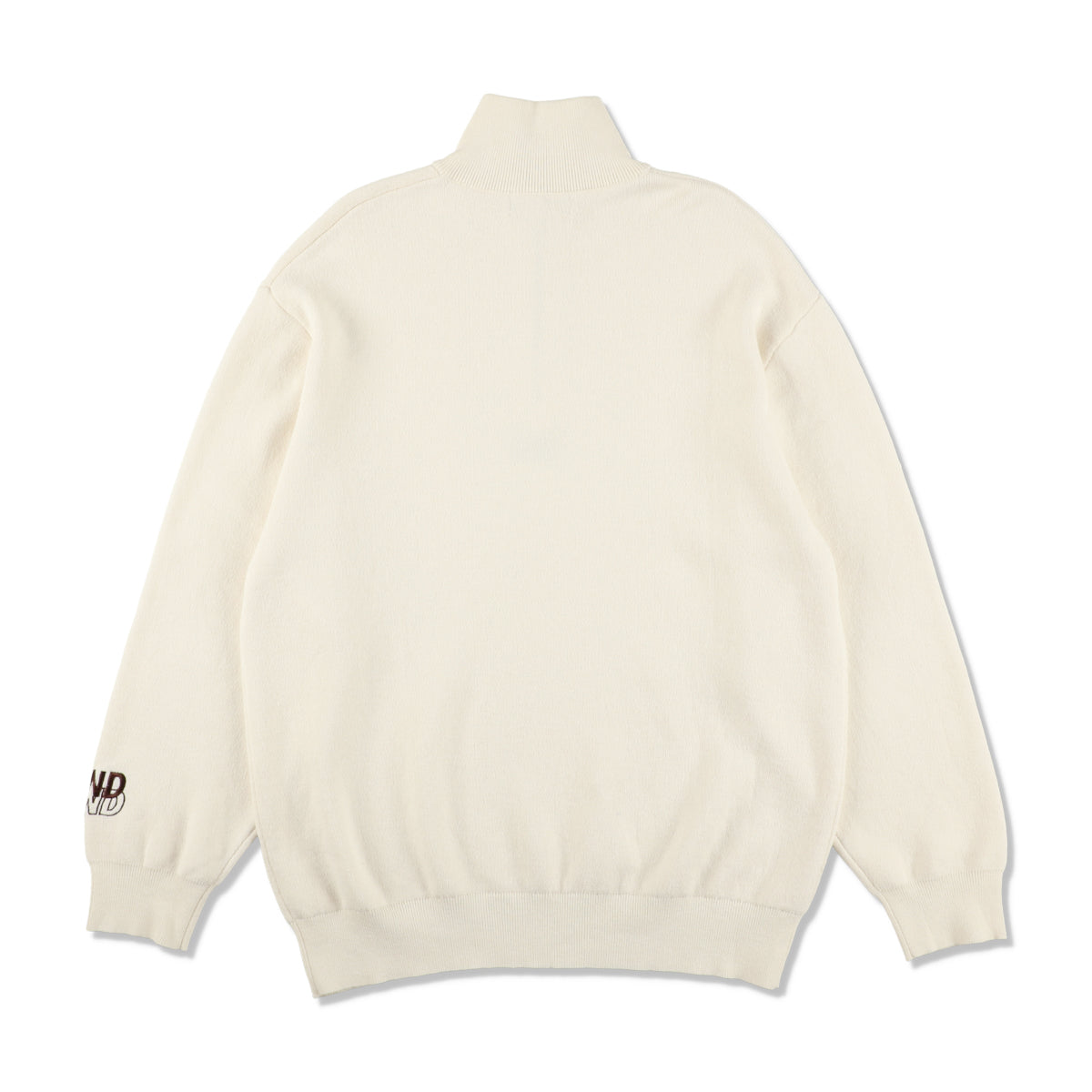 HALF ZIP COTTON CASHMERE KNIT