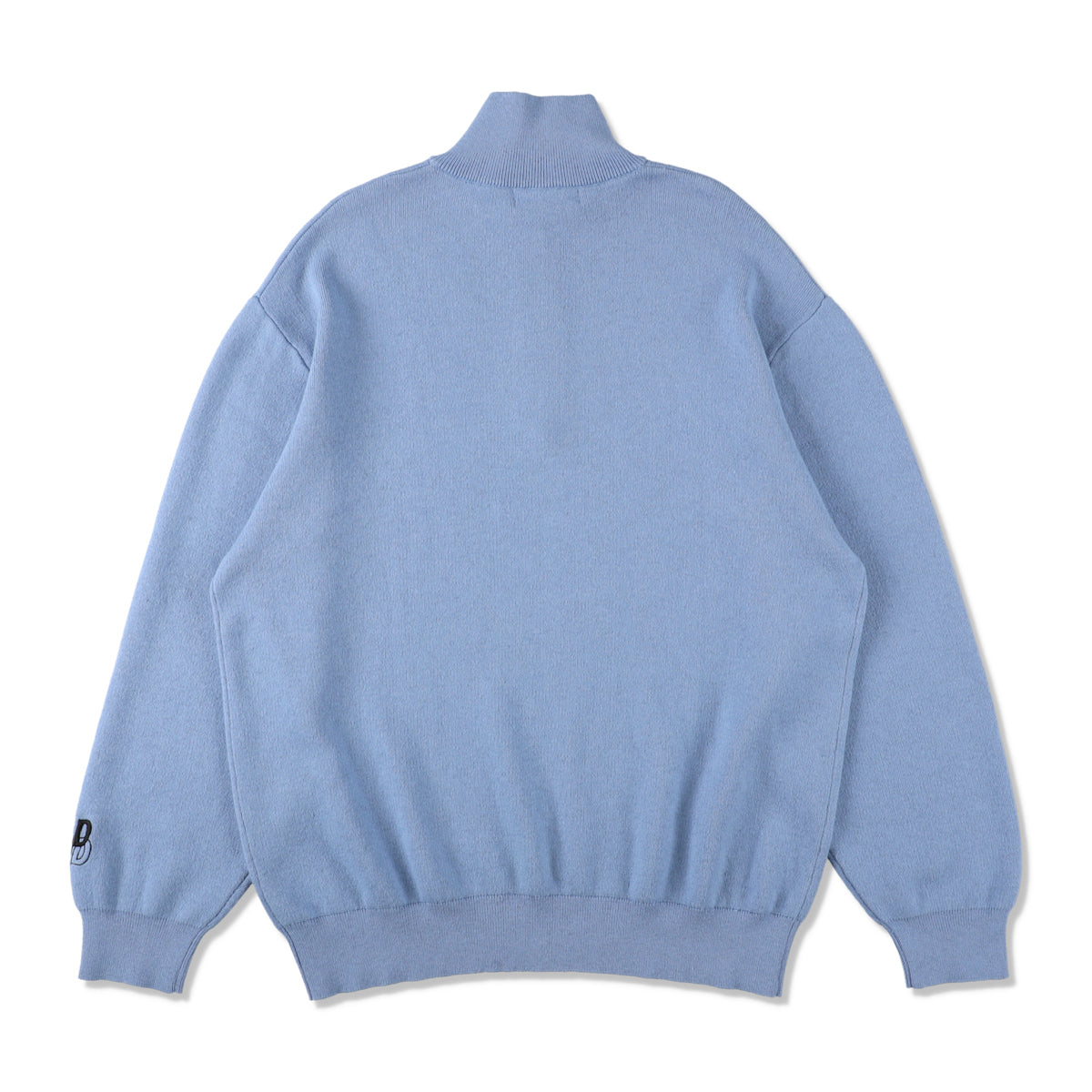 HALF ZIP COTTON CASHMERE KNIT