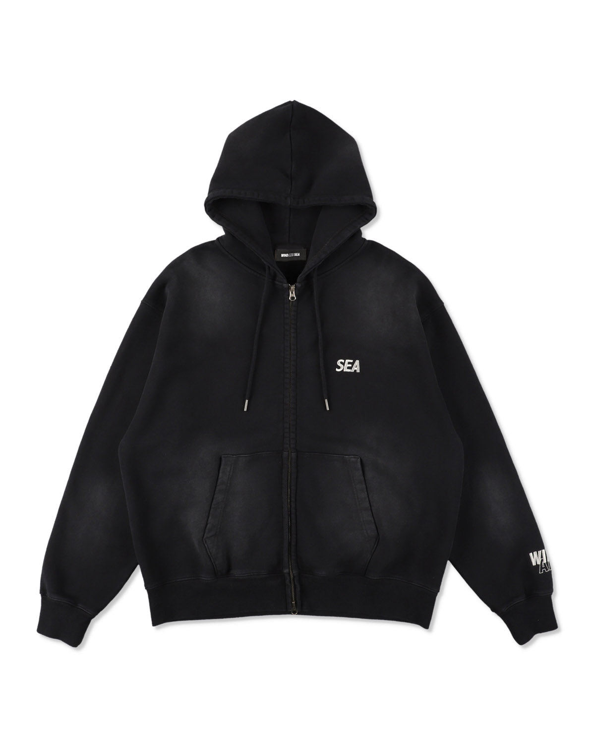 SULFUR DYEING LOGO ZIP SWEATSHIRT