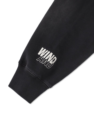 SULFUR DYEING LOGO ZIP SWEATSHIRT