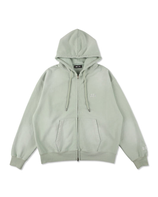 SULFUR DYEING LOGO ZIP SWEATSHIRT