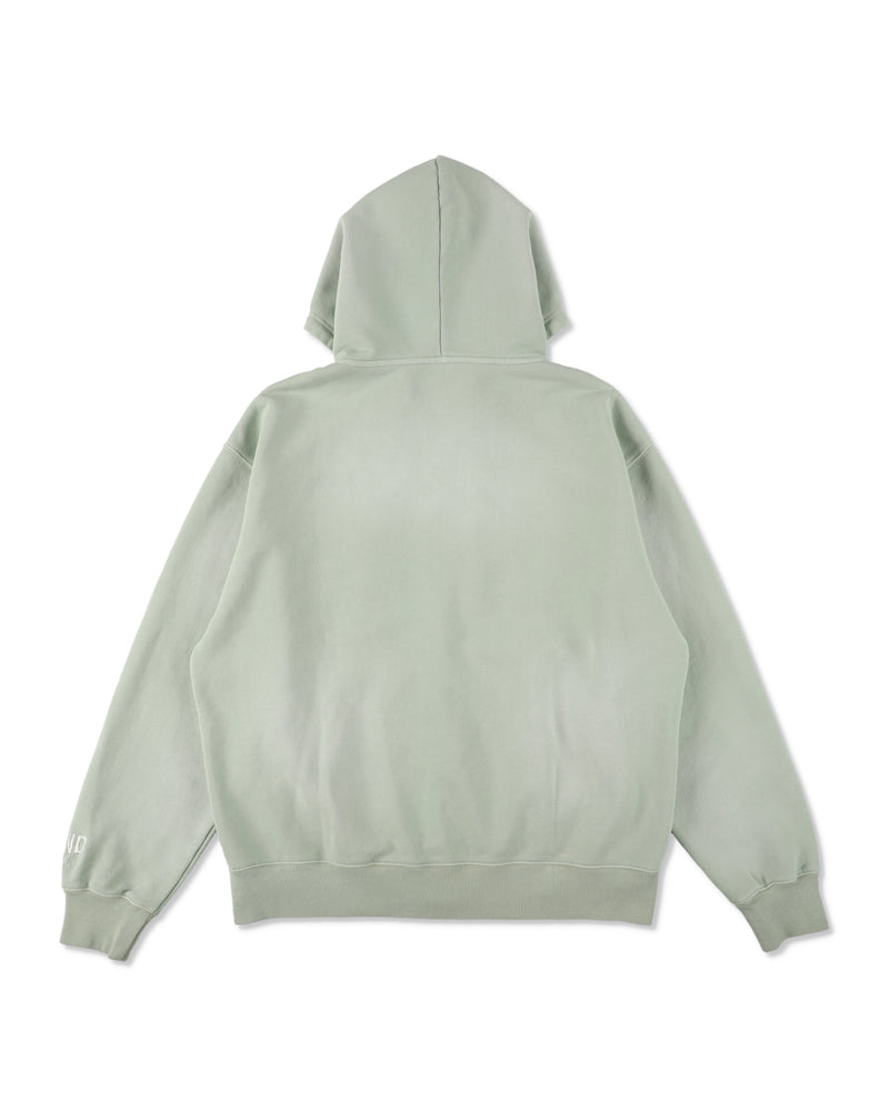 SULFUR DYEING LOGO ZIP SWEATSHIRT