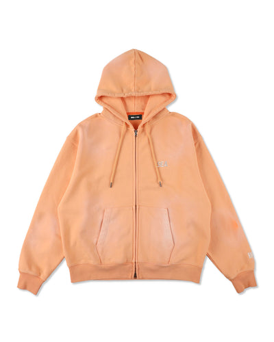 SULFUR DYEING LOGO ZIP SWEATSHIRT