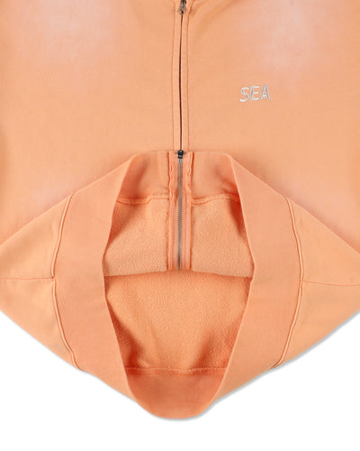SULFUR DYEING LOGO ZIP SWEATSHIRT