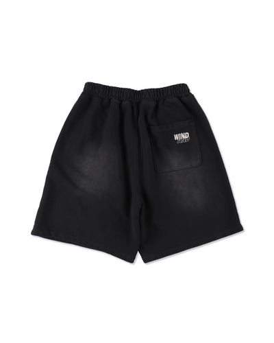 SULFUR DYEING LOGO HALF PANTS