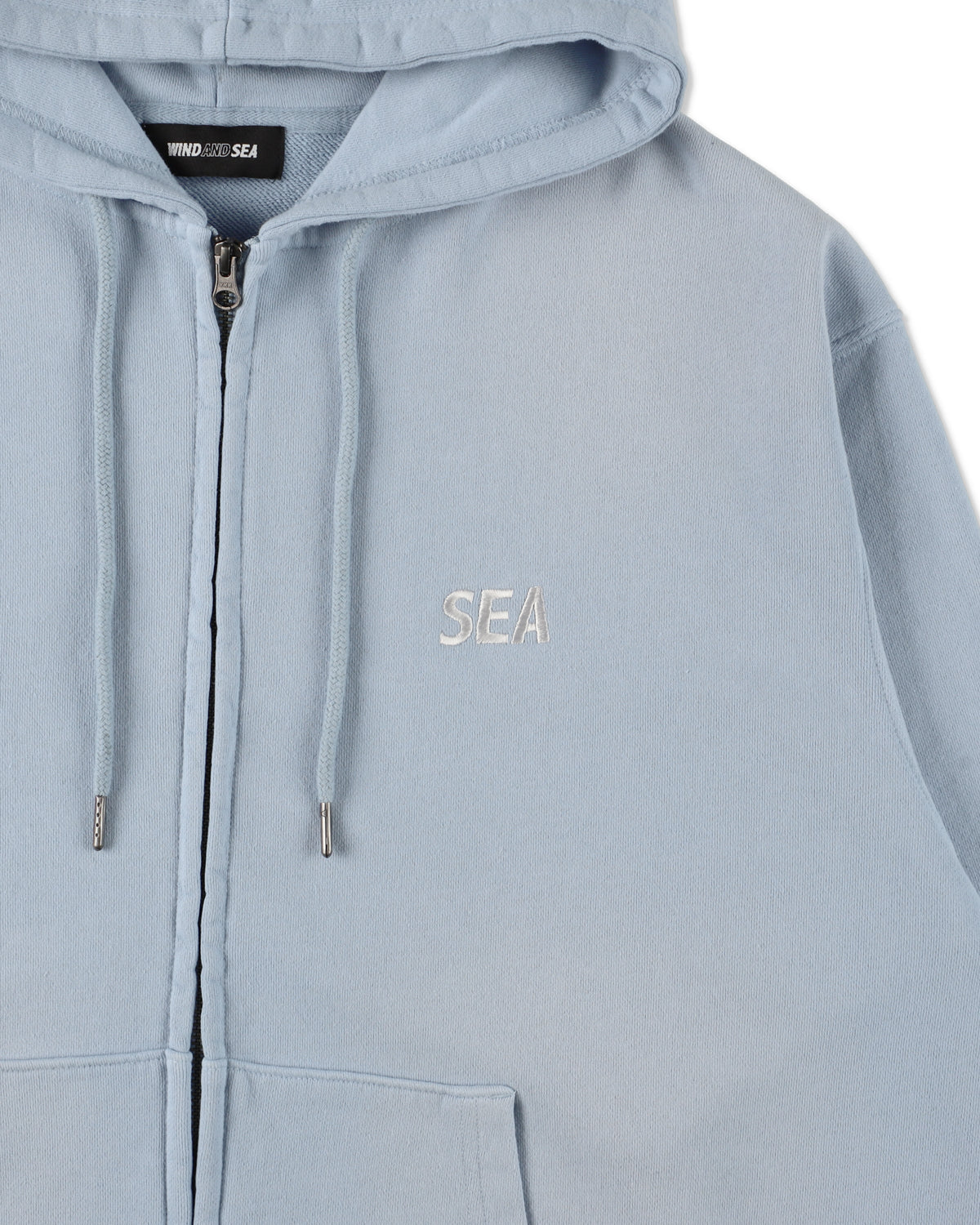 SULFUR DYEING LOGO ZIP SWEATSHIRT