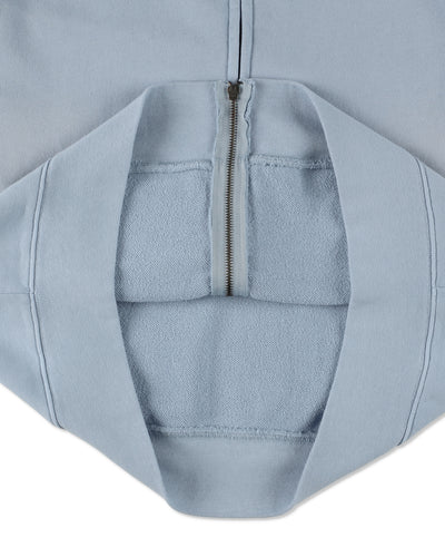 SULFUR DYEING LOGO ZIP SWEATSHIRT