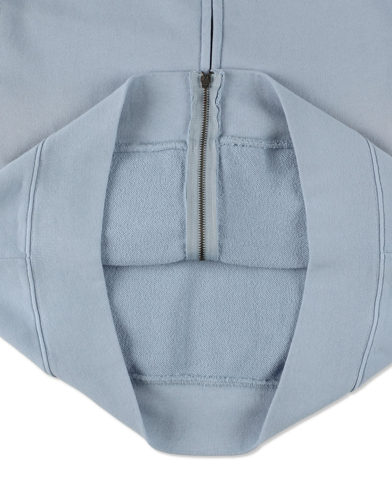 SULFUR DYEING LOGO ZIP SWEATSHIRT