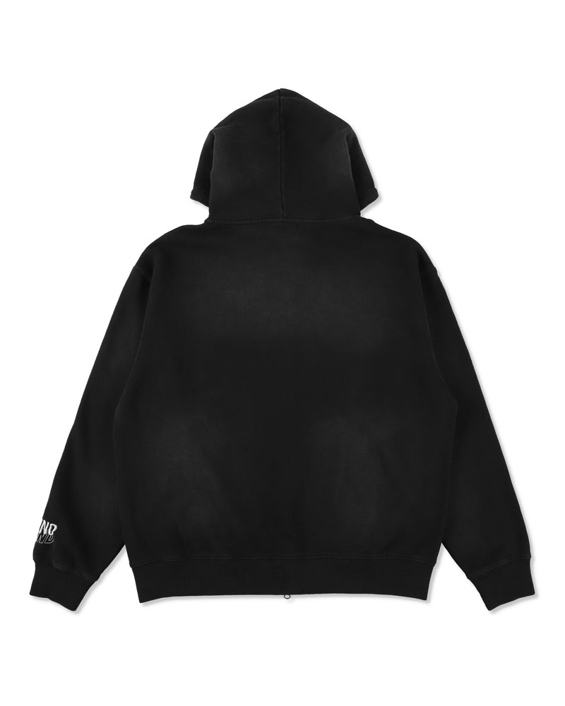 SULFUR DYEING LOGO ZIP SWEATSHIRT