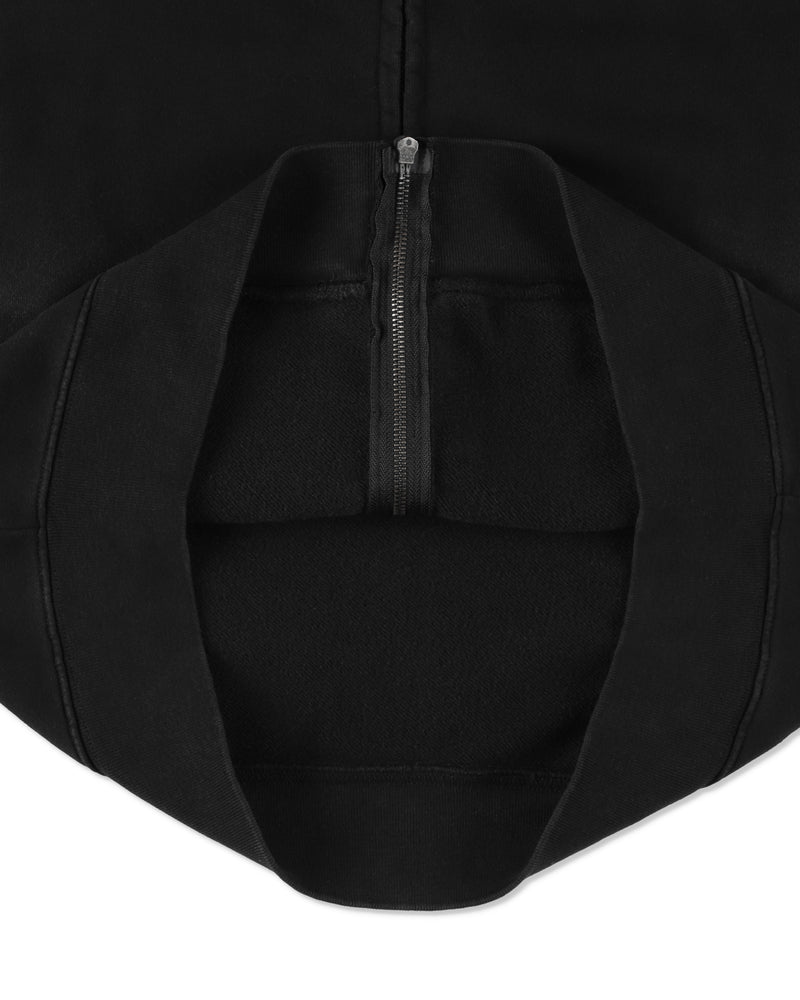 SULFUR DYEING LOGO ZIP SWEATSHIRT