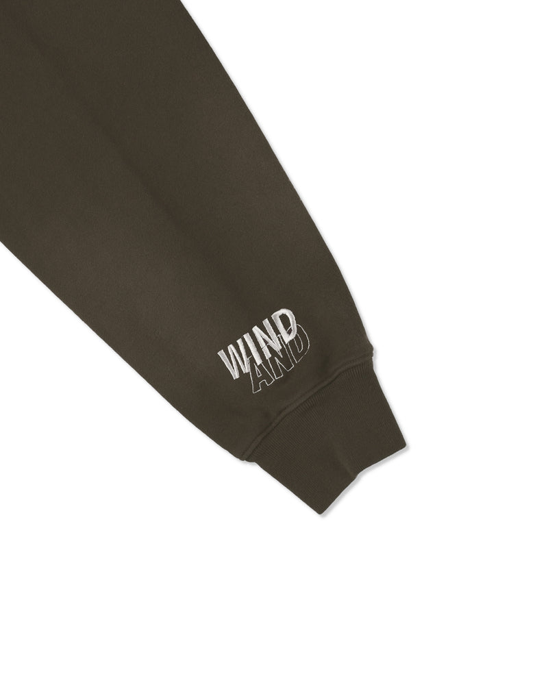 SULFUR DYEING LOGO ZIP SWEATSHIRT