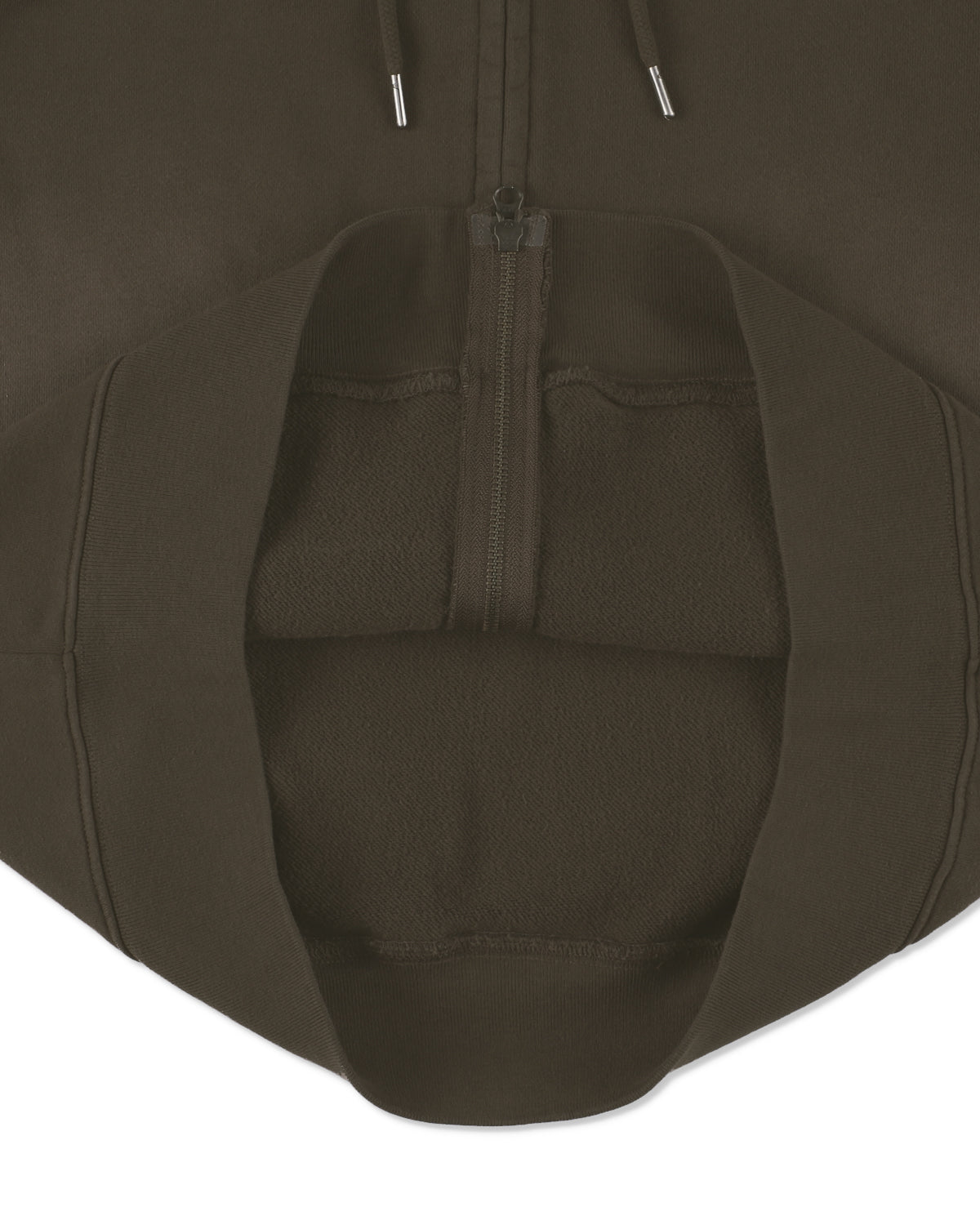 SULFUR DYEING LOGO ZIP SWEATSHIRT