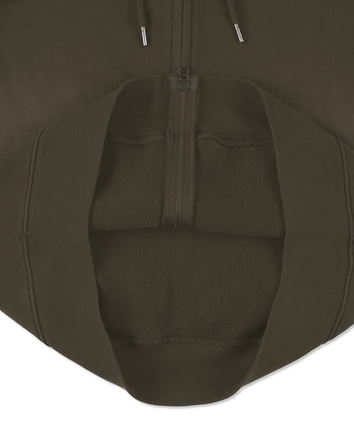 SULFUR DYEING LOGO ZIP SWEATSHIRT