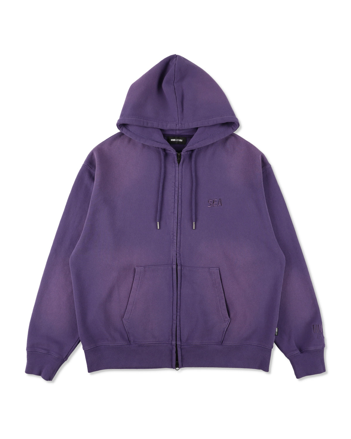 SULFUR DYEING LOGO ZIP SWEATSHIRT