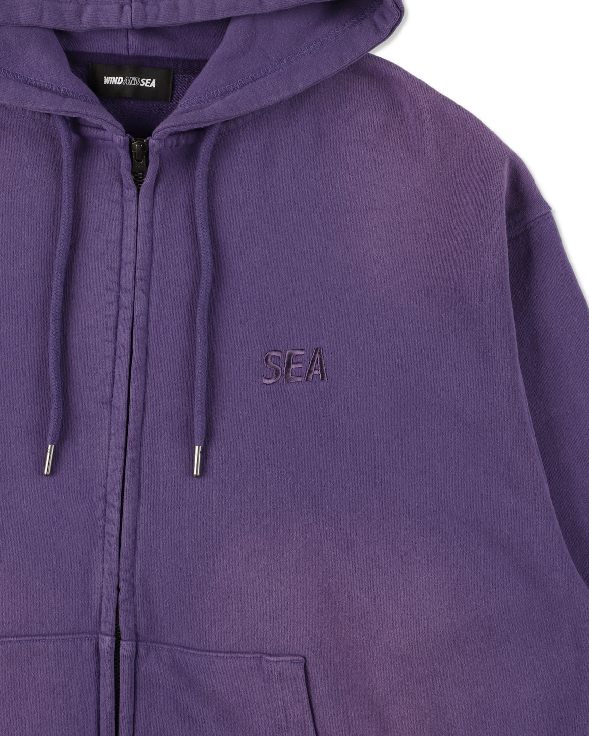 SULFUR DYEING LOGO ZIP SWEATSHIRT