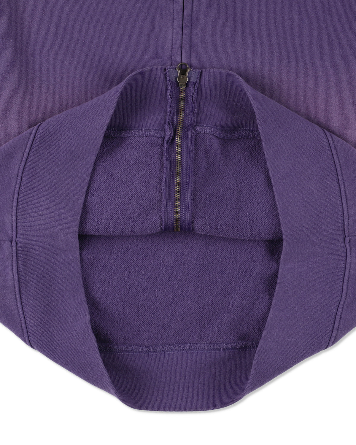 SULFUR DYEING LOGO ZIP SWEATSHIRT