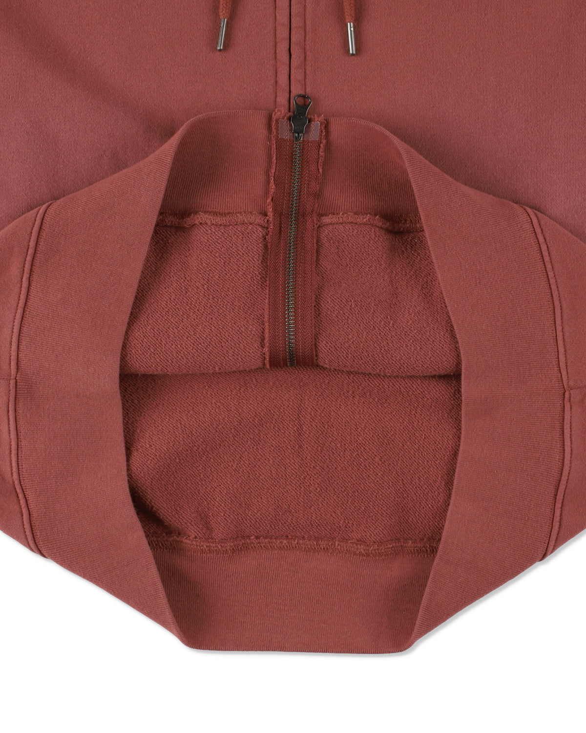 SULFUR DYEING LOGO ZIP SWEATSHIRT