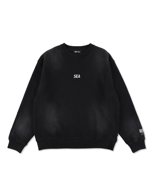 SULFUR DYEING LOGO CREWNECK SWEATSHIRT