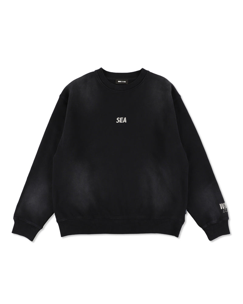 SULFUR DYEING LOGO CREWNECK SWEATSHIRT