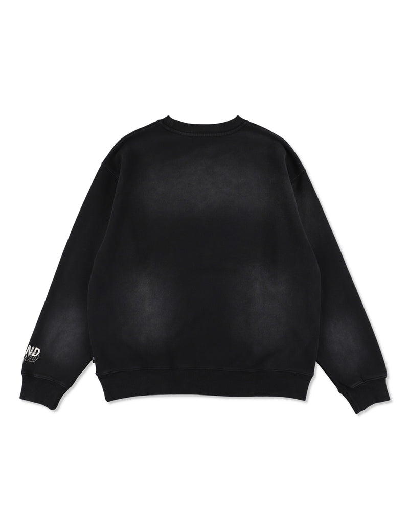 SULFUR DYEING LOGO CREWNECK SWEATSHIRT