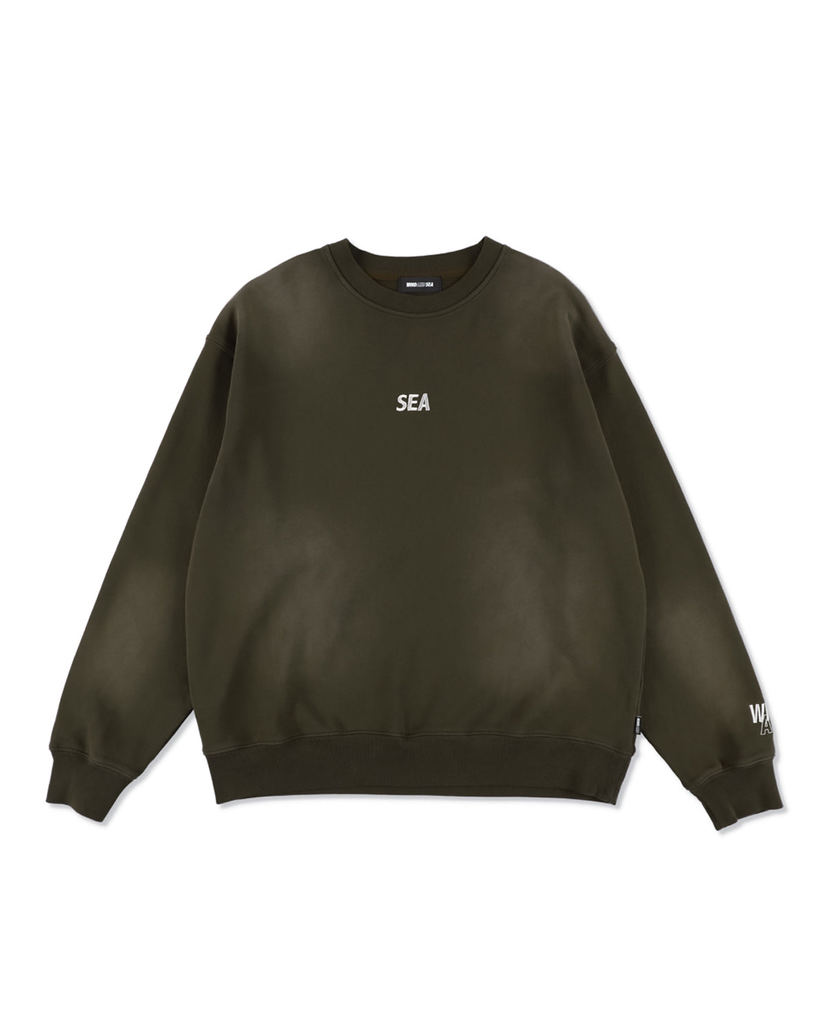 SULFUR DYEING LOGO CREWNECK SWEATSHIRT