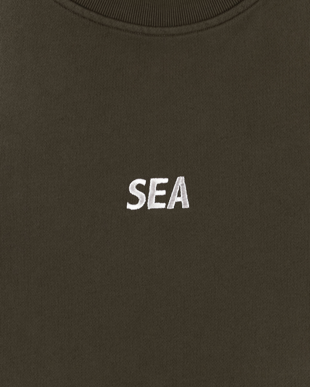 SULFUR DYEING LOGO CREWNECK SWEATSHIRT